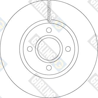 Girling 6065091 - Гальмівний диск autocars.com.ua