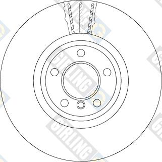 Girling 6066155 - Гальмівний диск autocars.com.ua