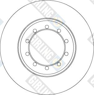 Girling 6067114 - Гальмівний диск autocars.com.ua