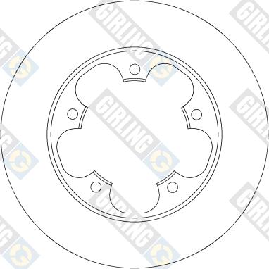 Girling 6067484 - Тормозной диск autodnr.net