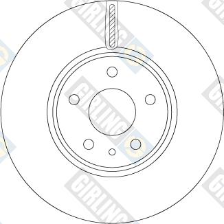 Girling 6068111 - Гальмівний диск autocars.com.ua