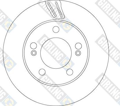 Girling 6068785 - Гальмівний диск autocars.com.ua