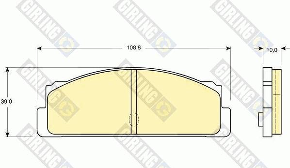 Girling 6101073 - Тормозные колодки, дисковые, комплект avtokuzovplus.com.ua