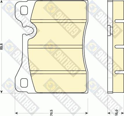 Girling 6102702 - Тормозные колодки, дисковые, комплект autodnr.net