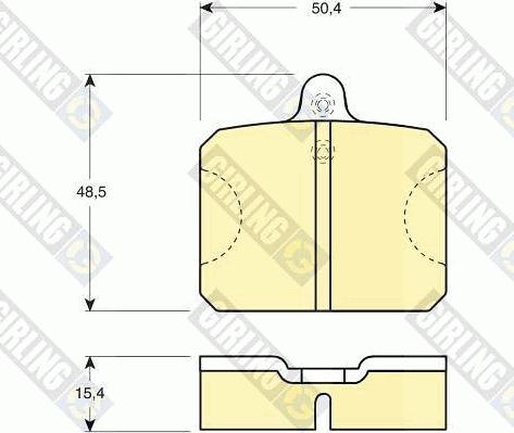 Girling 6103009 - Гальмівні колодки, дискові гальма autocars.com.ua