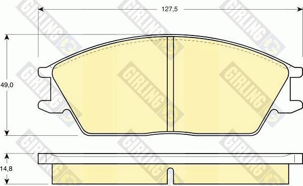 Girling 6103739 - Гальмівні колодки, дискові гальма autocars.com.ua