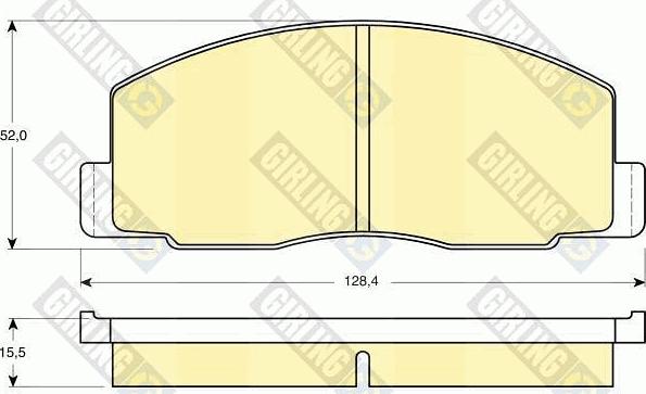 Girling 6103889 - Гальмівні колодки, дискові гальма autocars.com.ua