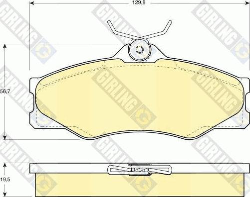 Girling 6103991 - Гальмівні колодки, дискові гальма autocars.com.ua