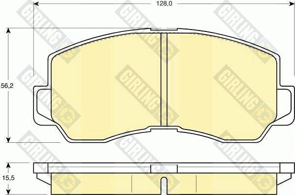 Girling 6107859 - Тормозные колодки, дисковые, комплект autodnr.net