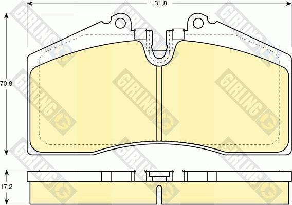 Girling 6109662 - Гальмівні колодки, дискові гальма autocars.com.ua