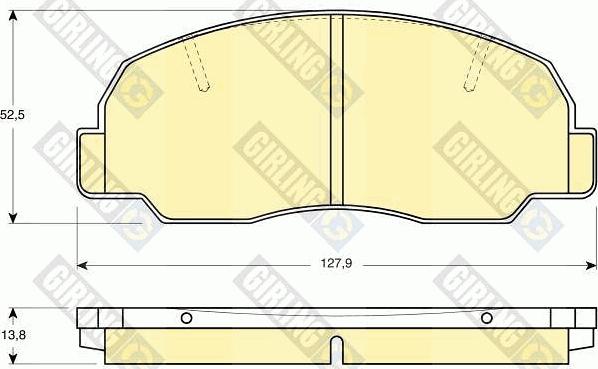 Girling 6109809 - Тормозные колодки, дисковые, комплект avtokuzovplus.com.ua