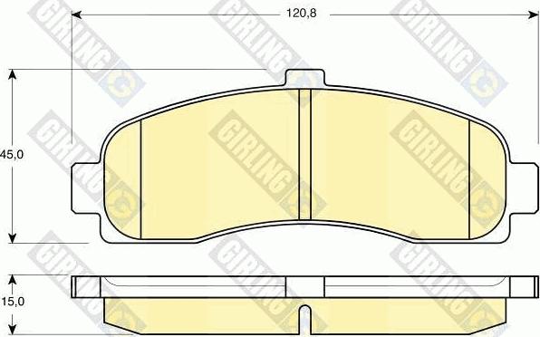 Girling 6110599 - Тормозные колодки, дисковые, комплект avtokuzovplus.com.ua