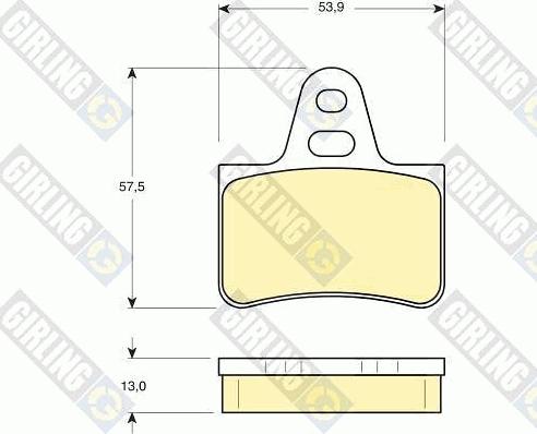 Girling 6110719 - Гальмівні колодки, дискові гальма autocars.com.ua