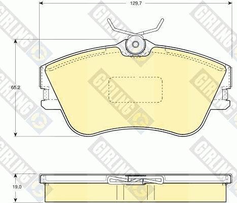 Girling 6110921 - Гальмівні колодки, дискові гальма autocars.com.ua