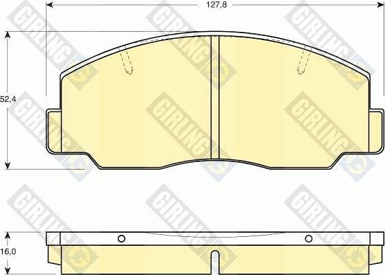 Girling 6110969 - Тормозные колодки, дисковые, комплект autodnr.net