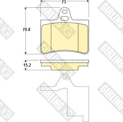 Girling 6114509 - Тормозные колодки, дисковые, комплект avtokuzovplus.com.ua