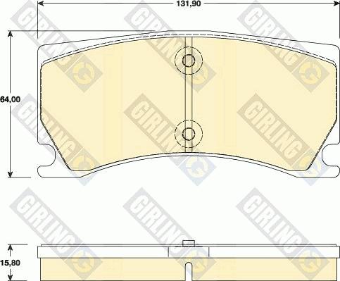 Girling 6118019 - Тормозные колодки, дисковые, комплект autodnr.net