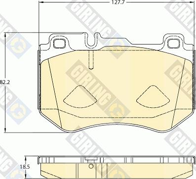 Girling 6120785 - Тормозные колодки, дисковые, комплект avtokuzovplus.com.ua