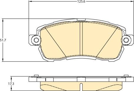 Girling 6121761 - Гальмівні колодки, дискові гальма autocars.com.ua