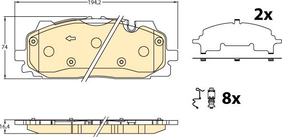 Girling 6121906 - Гальмівні колодки, дискові гальма autocars.com.ua