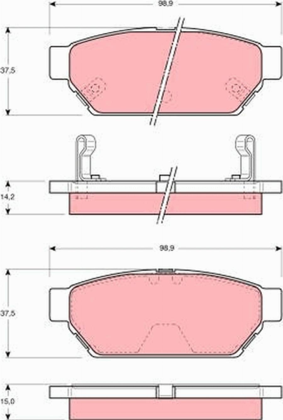 Girling 6130459-1 - Тормозные колодки, дисковые, комплект autodnr.net