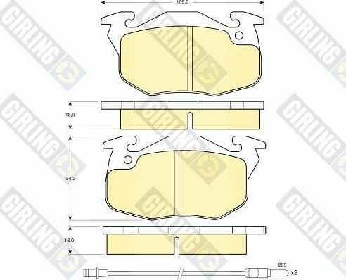 Girling 6410033 - Дисковый тормозной механизм, комплект avtokuzovplus.com.ua