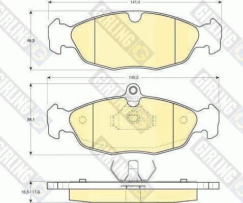 Girling 6410072 - Комплект гальм, дисковий гальмівний механізм autocars.com.ua