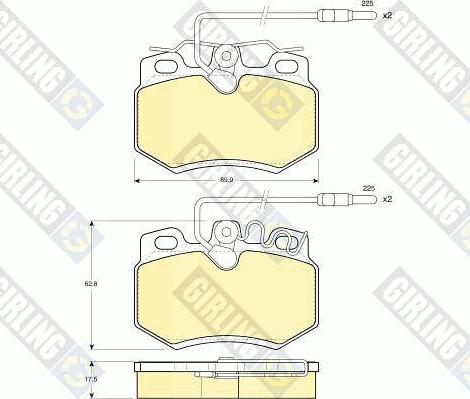 Girling 6410171 - Комплект гальм, дисковий гальмівний механізм autocars.com.ua