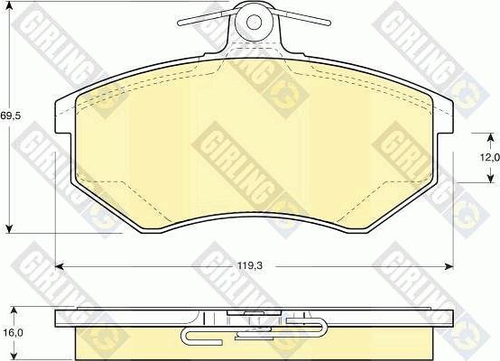 Girling 6410291 - Дисковый тормозной механизм, комплект avtokuzovplus.com.ua