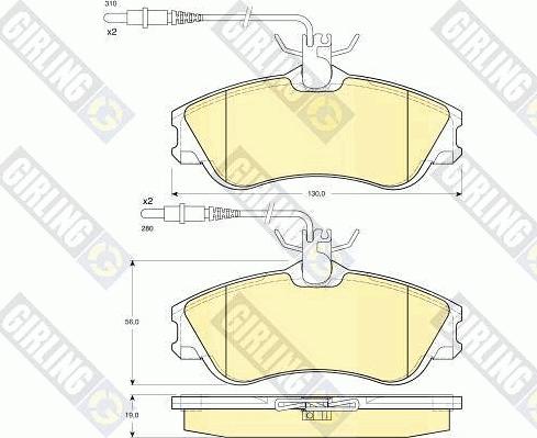 Girling 6410311 - Комплект гальм, дисковий гальмівний механізм autocars.com.ua