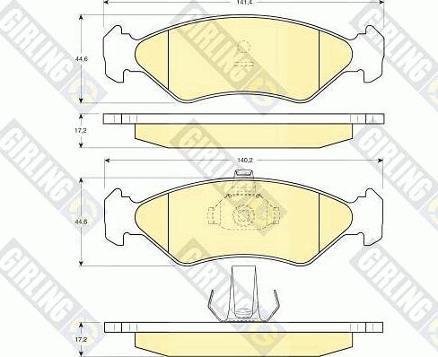 Girling 6410712 - Комплект гальм, дисковий гальмівний механізм autocars.com.ua