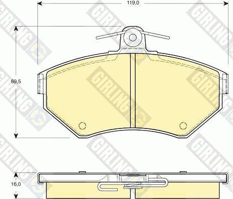 Girling 6410761 - Дисковый тормозной механизм, комплект avtokuzovplus.com.ua