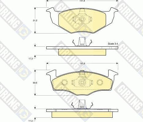 Girling 6410822 - Дисковый тормозной механизм, комплект avtokuzovplus.com.ua