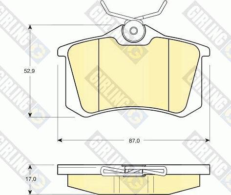 Girling 6410831 - Дисковый тормозной механизм, комплект avtokuzovplus.com.ua