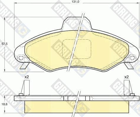 Girling 6410863 - Дисковый тормозной механизм, комплект avtokuzovplus.com.ua