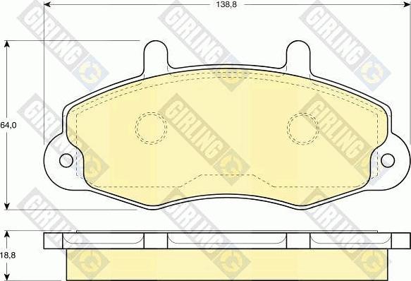 Girling 6410914 - Комплект гальм, дисковий гальмівний механізм autocars.com.ua