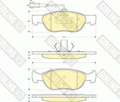 Girling 6411062 - Комплект гальм, дисковий гальмівний механізм autocars.com.ua