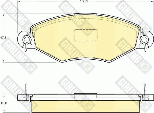 Girling 6411094 - Комплект гальм, дисковий гальмівний механізм autocars.com.ua