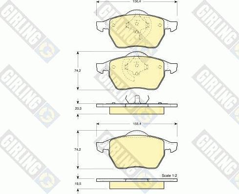 Girling 6411382 - Дисковый тормозной механизм, комплект avtokuzovplus.com.ua