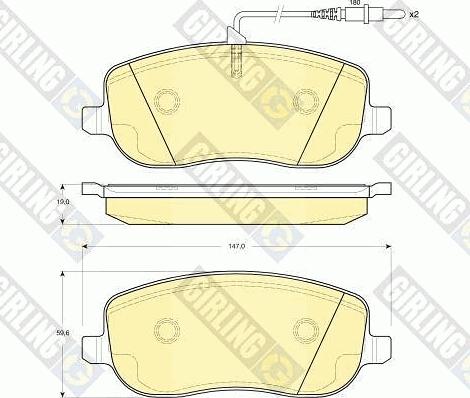 Girling 6411691 - Комплект гальм, дисковий гальмівний механізм autocars.com.ua