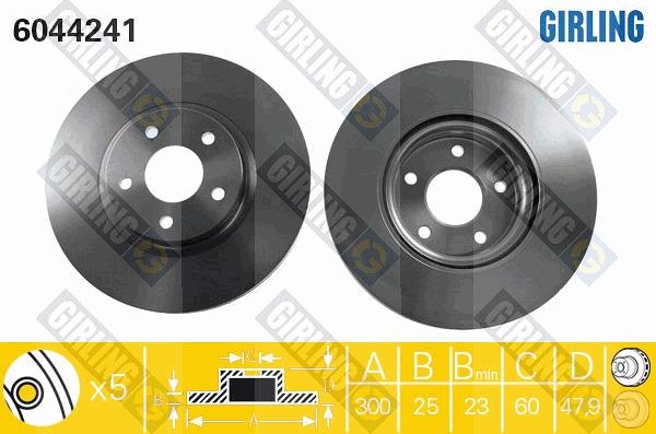 Girling 6411882 - Дисковый тормозной механизм, комплект avtokuzovplus.com.ua