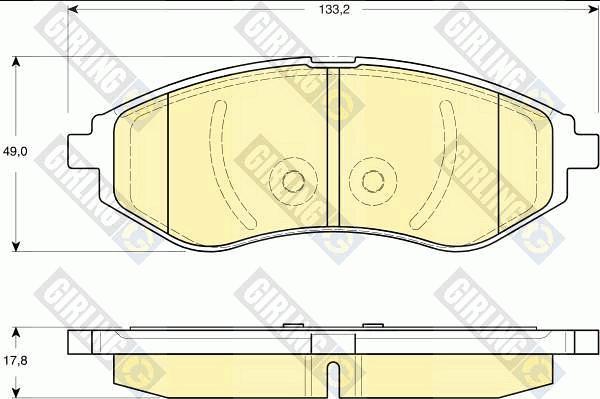 Girling 6411929 - Дисковый тормозной механизм, комплект avtokuzovplus.com.ua