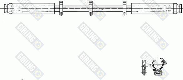 Girling 9001299 - Гальмівний шланг autocars.com.ua