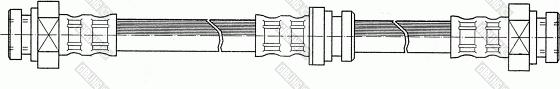 Girling 9001366 - Гальмівний шланг autocars.com.ua