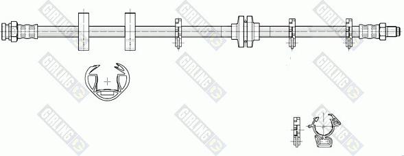 Girling 9002187 - Гальмівний шланг autocars.com.ua