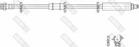 Girling 9002190 - Тормозной шланг avtokuzovplus.com.ua