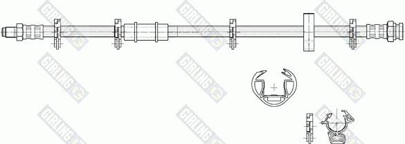 Girling 9002217 - Гальмівний шланг autocars.com.ua