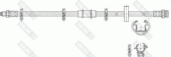 Girling 9002242 - Гальмівний шланг autocars.com.ua