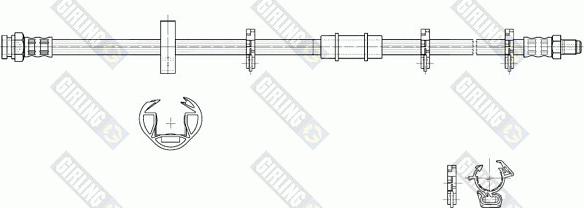 Girling 9002243 - Гальмівний шланг autocars.com.ua