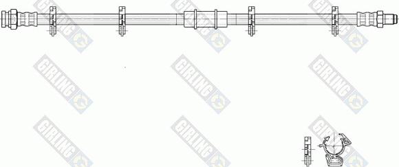 Girling 9002273 - Гальмівний шланг autocars.com.ua